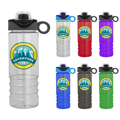 24 oz.  Salute - Drink-Thru Snap On Silicone Loop Handle Lid