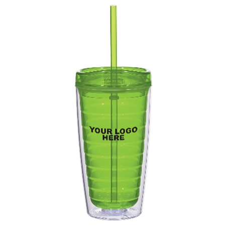 16 Oz. Double Wall Tumbler With Lid